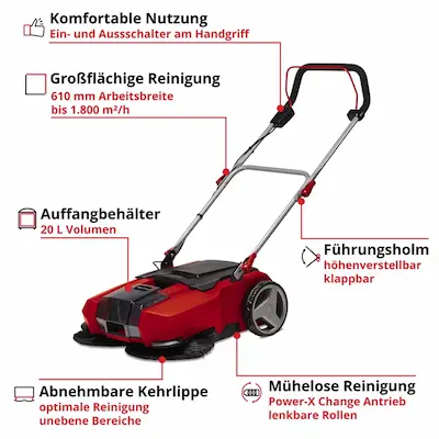 Einhell Kehrmaschine TE SW 18 610